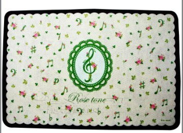 無紡布橡膠100 地墊 彩色印刷 加工定制 天然橡膠發泡材料